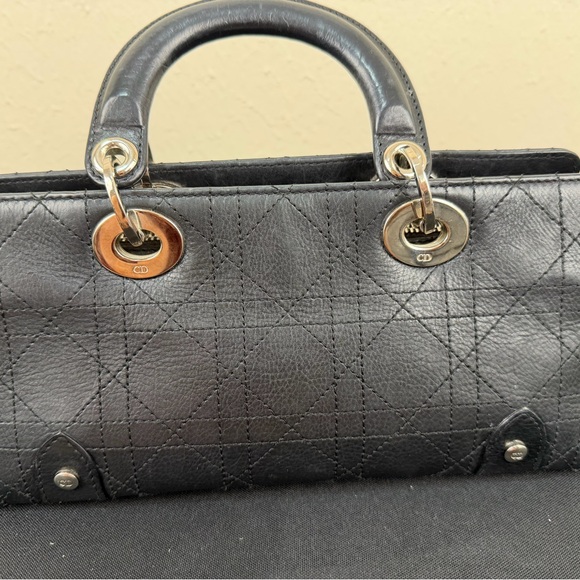 Christian Dior Black Cannage Lady Dior East West - Picture 9 of 14